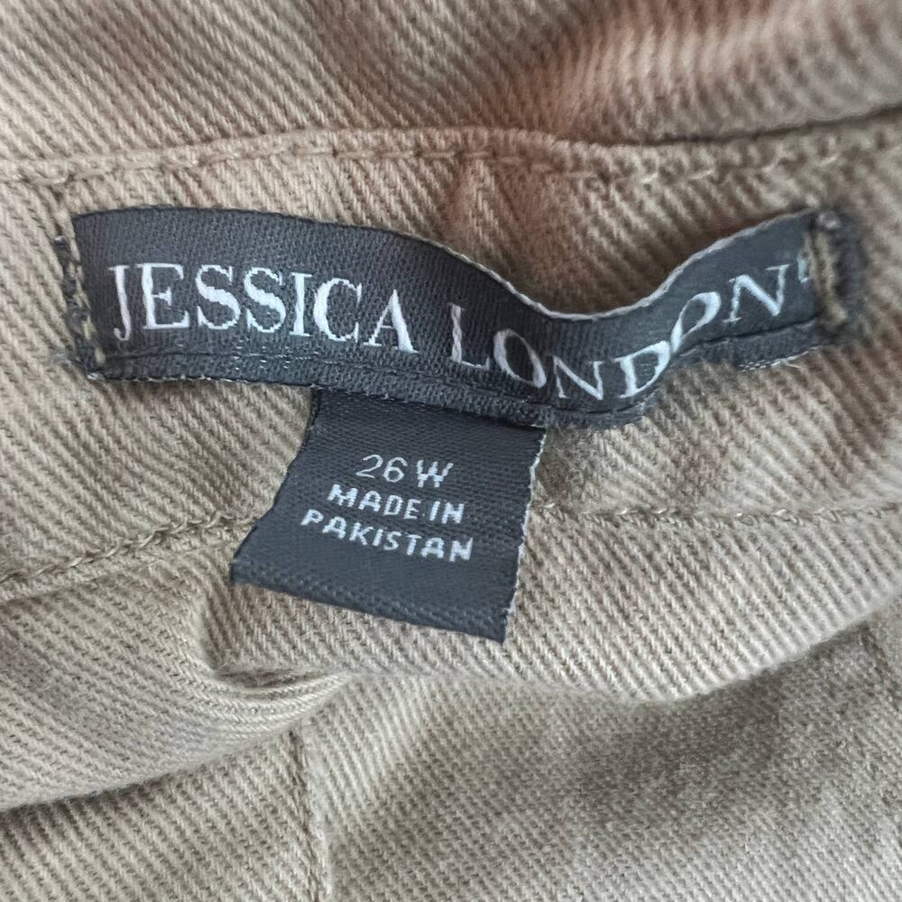 Jessica London Button Front Women's Cotton Long Sleeve Jacket Size 26 Breathable - Picture 2 of 8